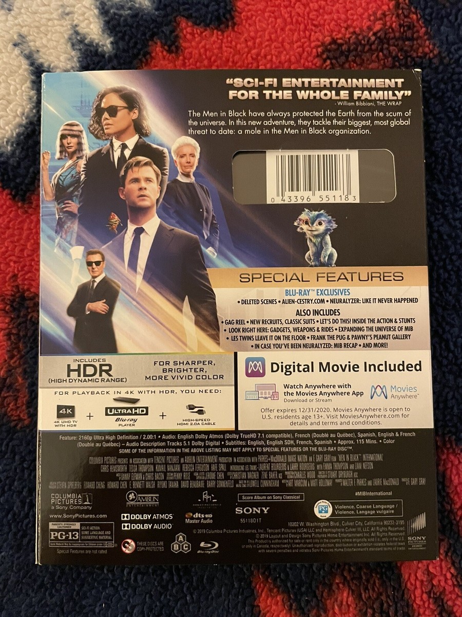 Men in Black: International 4K (Ultra HD / Blu-ray / Digital) +