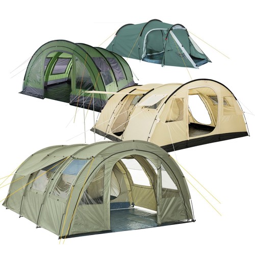 CAMPFEUER Campingzelt Zelt Tunnelzelt Familienzelt für 4 Personen und 6 Personen - Bild 1 von 16