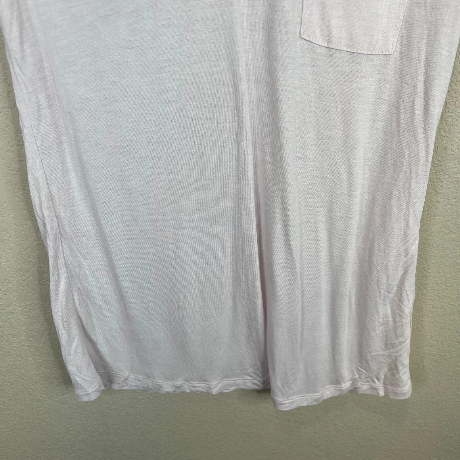 T shirt donna T By Alexander Wang classica con tasca taglia XS lilla manica corta morbida