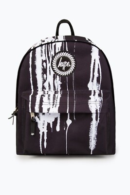 Hype Boys Black Paint Drips Backpack UK