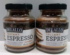 2 DeLallo Instant Espresso Powder for Baking/Drinks Instant Coffee 1.94 Oz 11/25