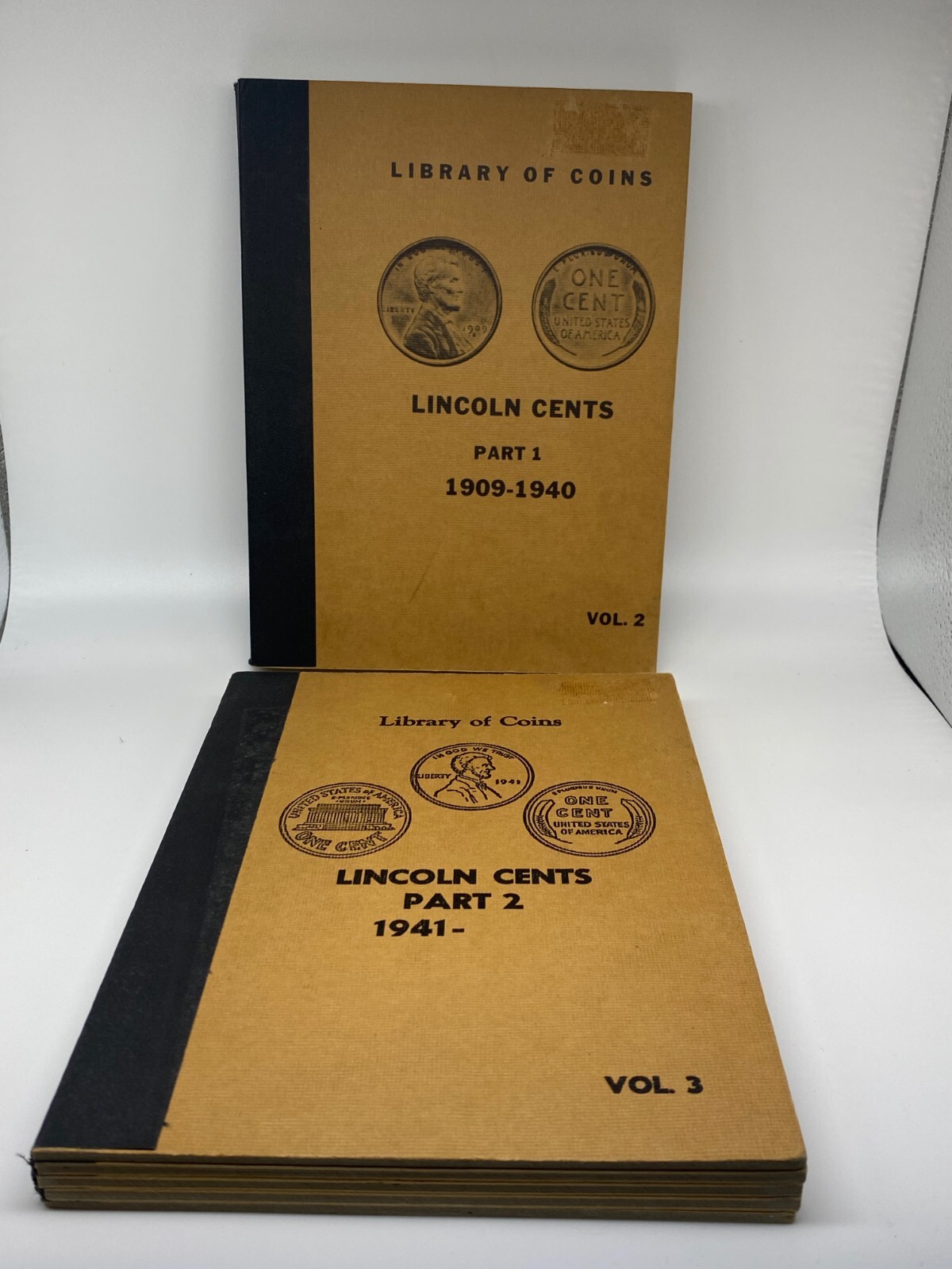 Library of Coins Albums Lincoln Cents Part 1 Volume 1 and Part 2 Volume 2 Penny eBay