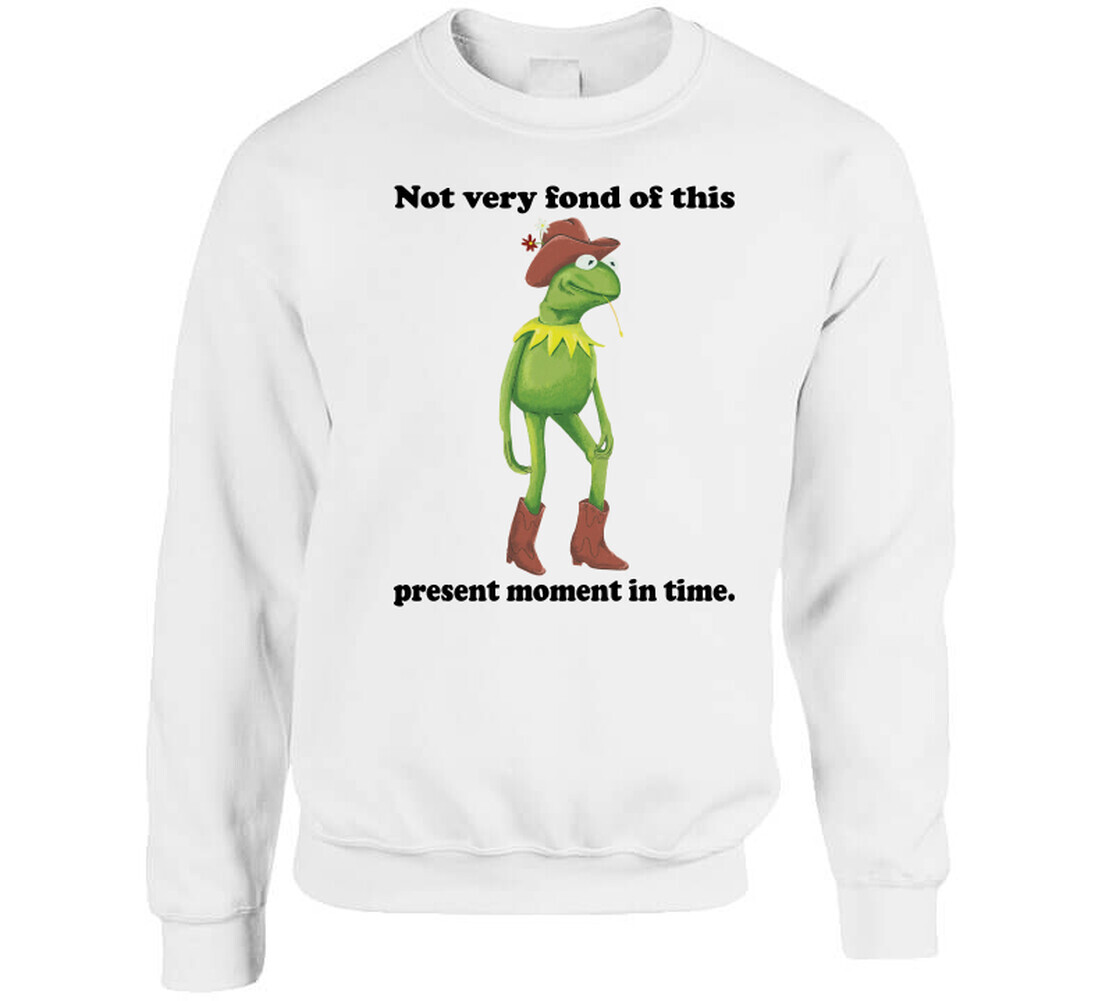 Kermit The Frog Not Very Fond Of This Present Moment In Time Cowboy T Shirt image 3