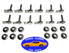 1967 GTO Rear Tail Light Lamp Stud & Nut Factory Correct Bezel Bulb Lens 12pc 05