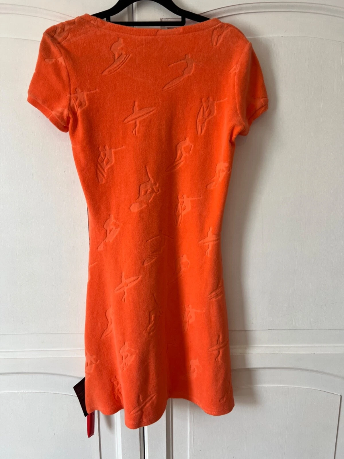 DSQUARED2 abito arancione surfista asciugamano linea A taglia XS PREZZO DI LISTINO £360