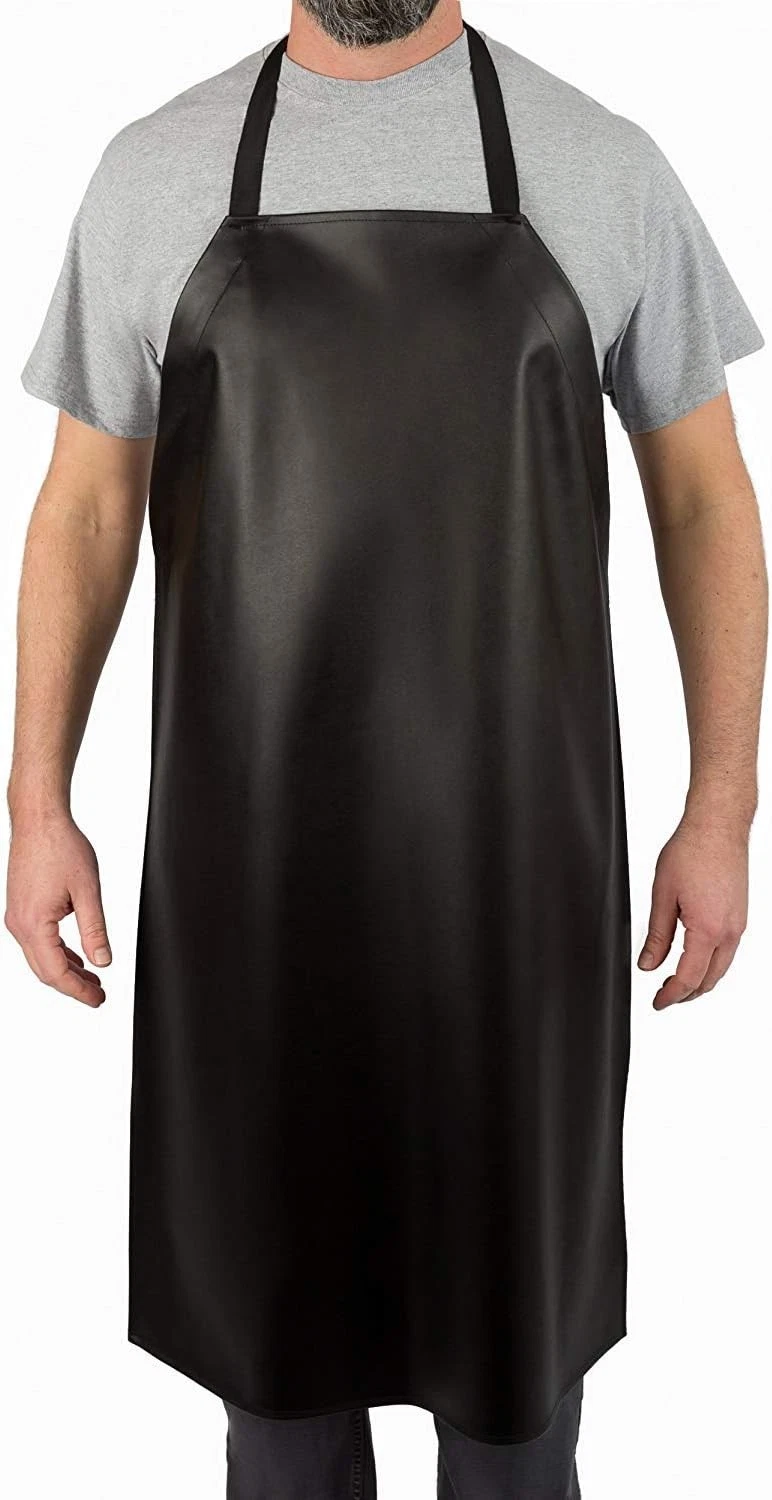 Waterproof Vinyl Apron Black .8mm Heavy Duty for Dog Grooming Fish Cleaning - product detail image 8