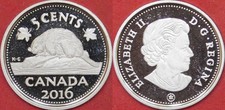 Proof 2016 Canada 5 Cents From Mint s Set