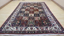 Large Oriental Carpet Rug Hand Made Wool Vintage Living Room 10ft 2" x 6ft 7"
