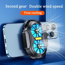 Phone Cooler Dual Fan Rechargeable Gaming Cooling Clip Silent Universal
