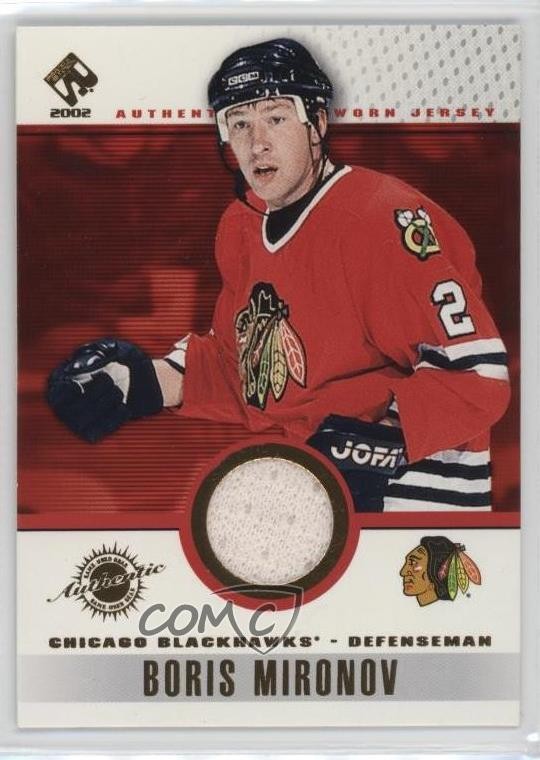 2001-02 Pacific Private Stock Game-Used Gear Boris Mironov #23 0i6