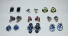 Lot of 9 Vintage/Costume Jewelry Clip -On Earrings All Unsigned - Spme Juliana