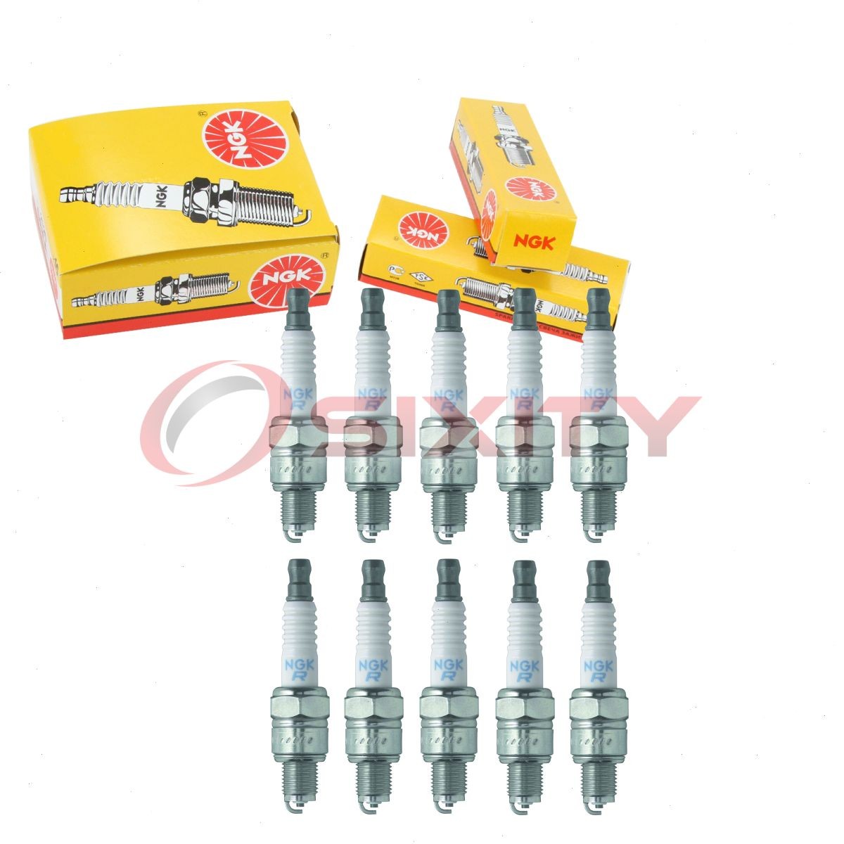 10 pc NGK 6500 CR6HSB Standard Spark Plugs for Z9YC 94709-00372 94702-00372 bn