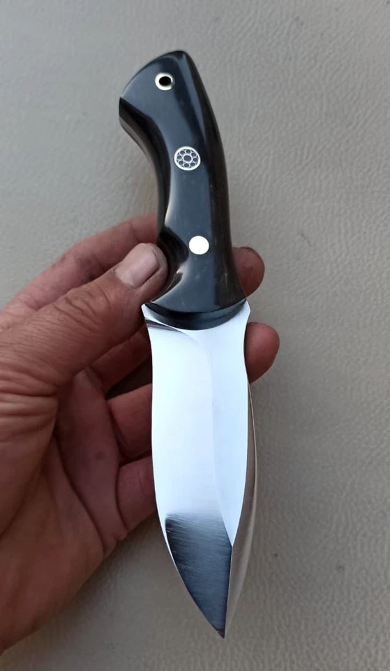 Taschenmesser Handgeschmiedet – Jagdmesser Outdoor Survival mit Lederscheide - Bild 3 von 4