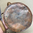 Antique Copper Tea Kettle with Wooden Handle Rustic Patina Décor Item — photo 10
