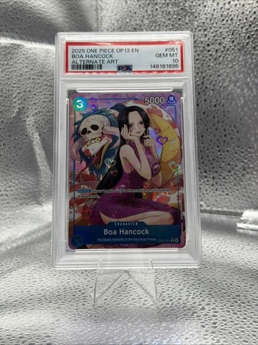 One Piece Boa Hancock Alternate Art Op13-051 Psa 10
