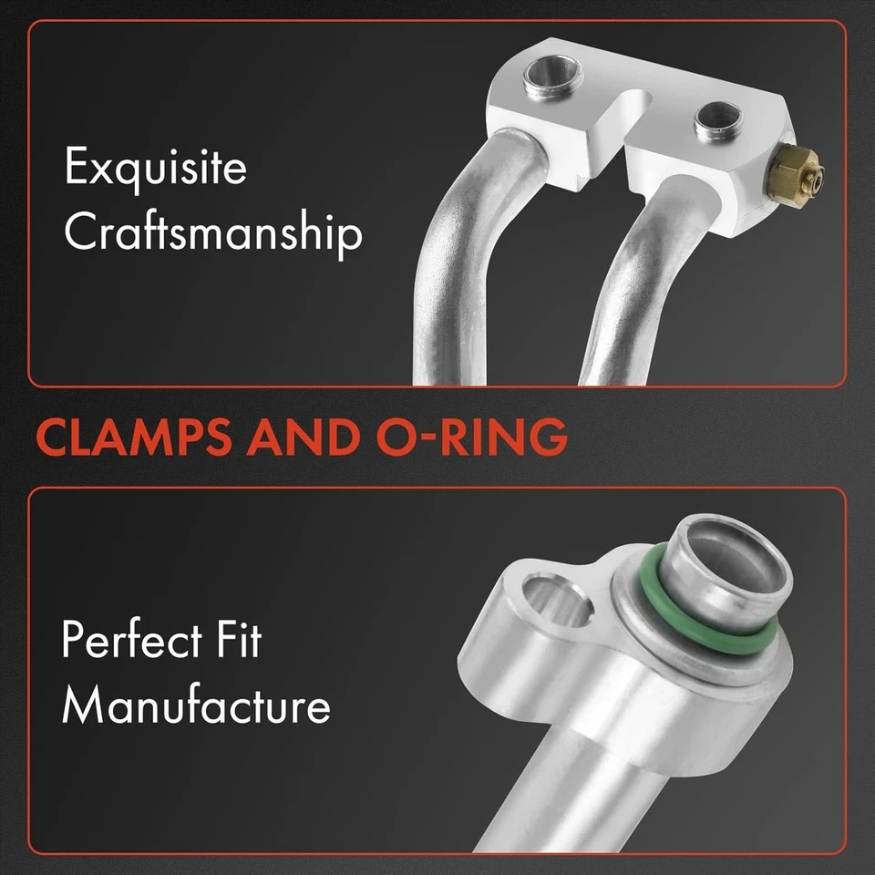 Conjunto de manguera de línea de aire acondicionado de succión y descarga para Ford F-150 99-03 F-250 97-99 Foto 3 de 4