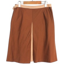 Trussardi Brown Pleated Skirt