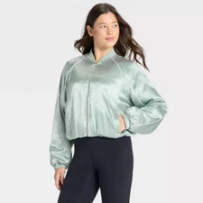 Women's Piped Track Jacket - All In Motion  Sage Green S