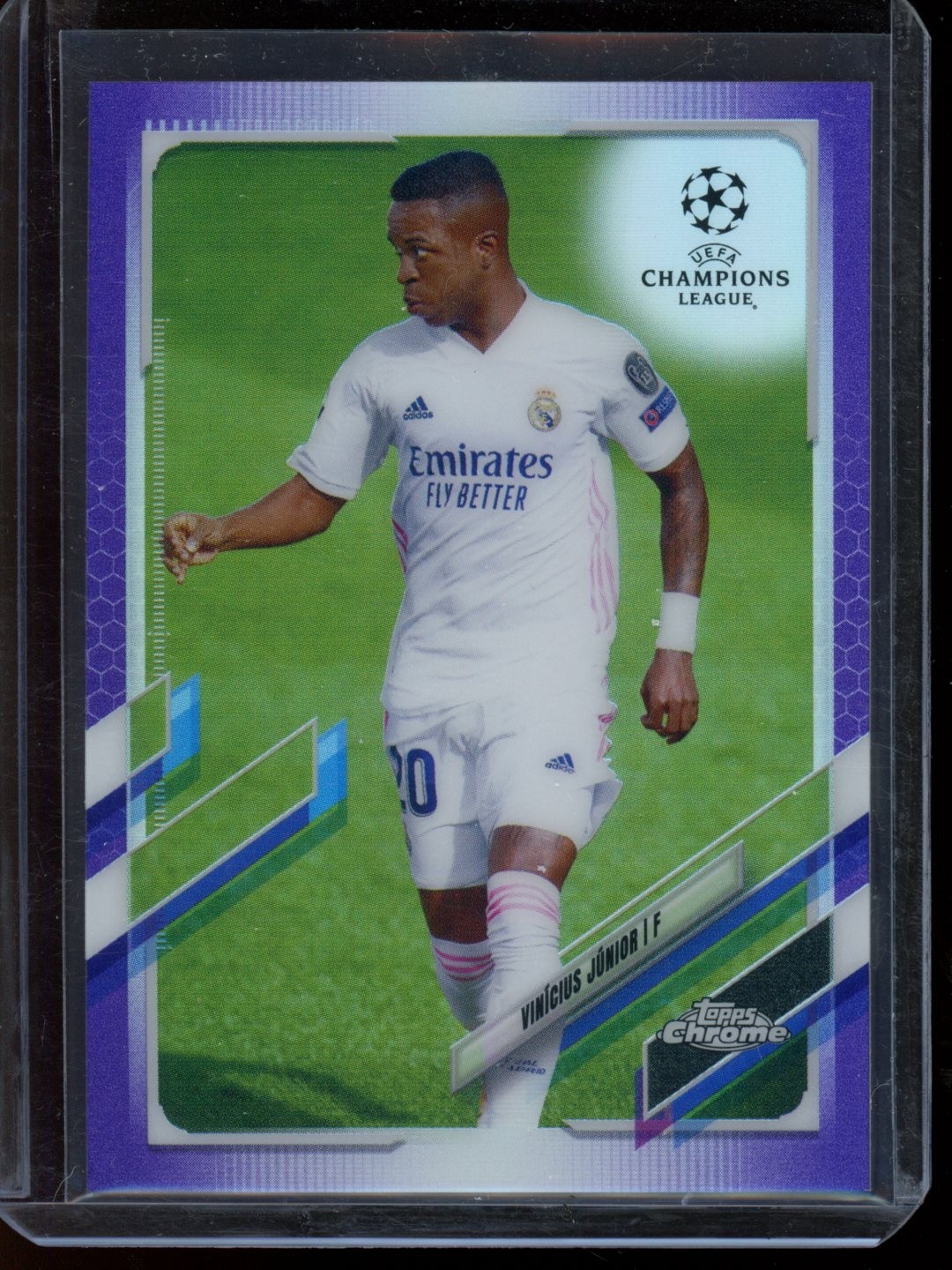 2020 Topps Chrome UCL Purple Refractor 115/250 Vinicius Junior Vinícius #89