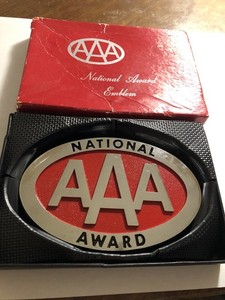 AAA NATIONAL AWARD EMBLEM  in Box