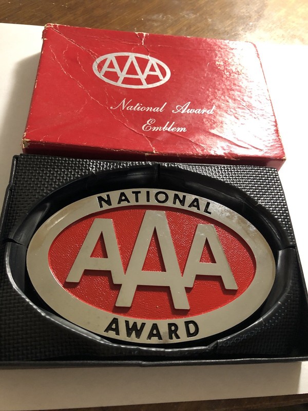AAA NATIONAL AWARD EMBLEM  in Box