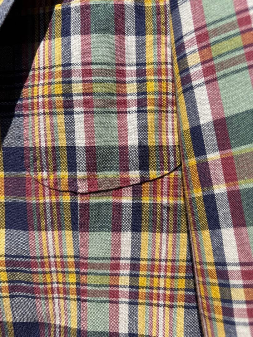 RING JACKET Check Pattern Tailored Jacket 42 made… - image 15