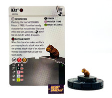 DC Heroclix Rat #007 w/ Card Fight For Gotham Set