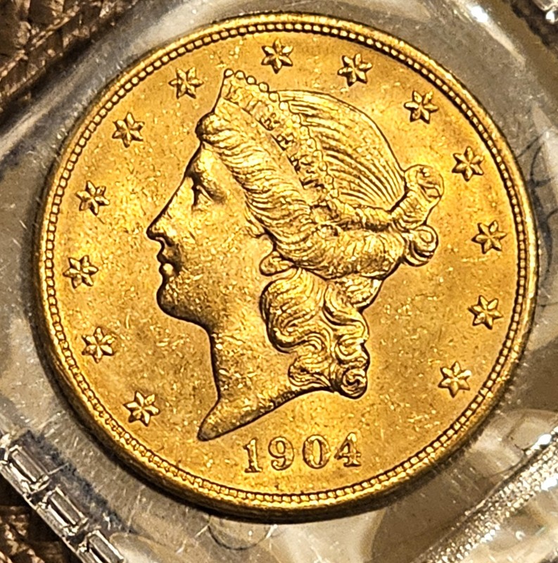 DOUBLE EAGLE CORONET GOLD 1904 MS-60 FREE SHIPPING