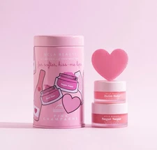 NCLA Lip Care Set Lip Scrubber Clean Natural NonToxic Beauty (Pink Champagne)