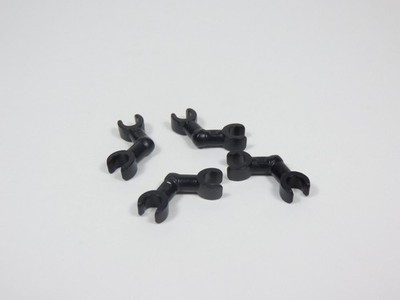 LEGO Lot of 4 Black Bent Skeleton Arms Minifig B5