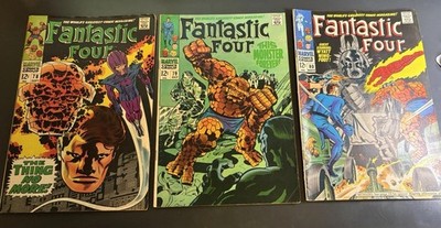 Fantastic Four 78, 79, 80 Marvel Comics 1968, 1969 MCU