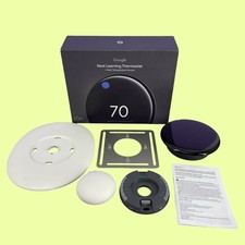 Google Nest Learning Termostato 4a Generazione e Sensore Temperatura Ossidiana Lucida #MS8476