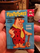 Flintstones 1961 Ed-U-Cards Pre-Historic Animal Rummy Card Game-VTG-U.S.A. NEW