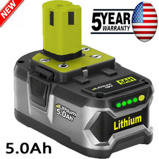 For RYOBI 5.0Ah 18V Battery P108 One Plus 18 Volt High Capacity Lithium-Ion New