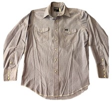 Vintage Wrangler Western X-Long Tails Pearl Snap Shirt Mens Size 16 1/2 x 35 VTG