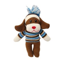 Dan Dee Collector's Choice Sock Monkey Dog Plush Toy Striped Sweater Hat
