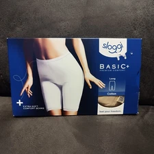 Sloggi Nude Skin Basic Long Briefs Panties Women's Knickers Lingerie Cotton UK18