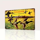 12x8" Metal Tin Sign 2D Print Winchester Vintage Hunting Ducks Wall Art Decor