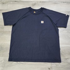 Carhartt Force FR Short Sleeve Work T-Shirt Flame Resistant Navy Men  s L NWOT