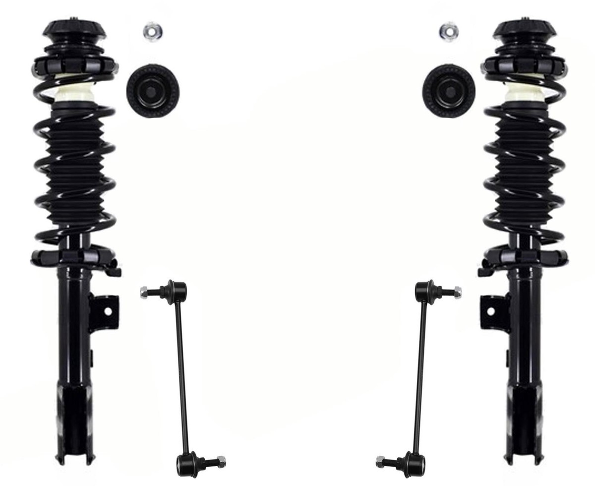 Front Complete Struts Assembly W Coil Spring & Links For