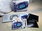 Gameboy Game Boy   Advance  System Indigo   Ninetendo   EMPTY BOX W/paperwork