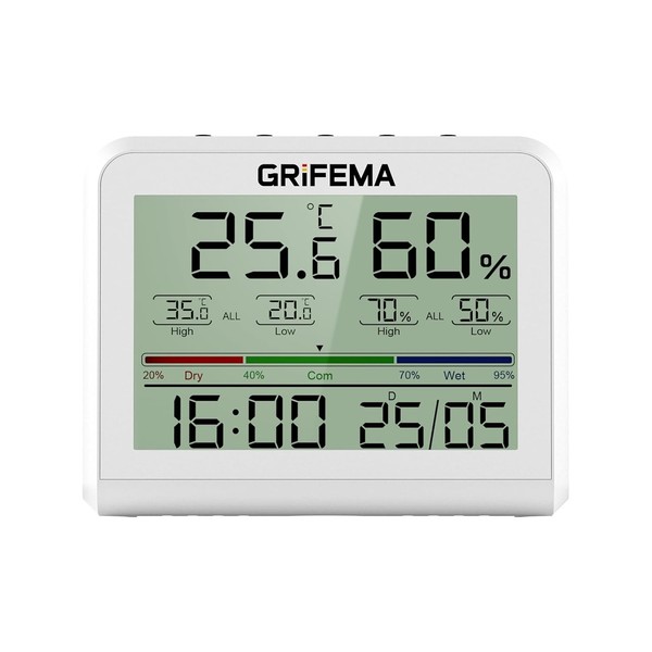 Digitales Thermo-Hygrometer Innen Lcd Display Hygrometer Thermometer 3,6 Zoll-image