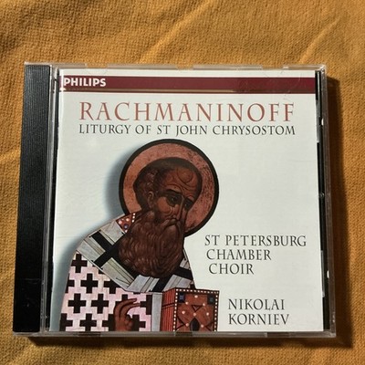 CD classique RACHMANINOV, Korniev - Liturgie de Saint Jean Chrysostome - PHILIPS