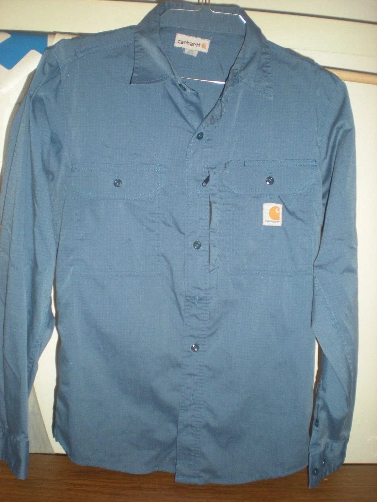 3 NEW Carhartt Ripstop 396-19 BLUE Size XL LONG SLEEVE SHIRT
Opens in a new window or tab