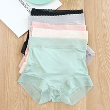 3 Pack Women Panties 100 Natural Silk High Rise Briefs Underwear Lingerie TA036
