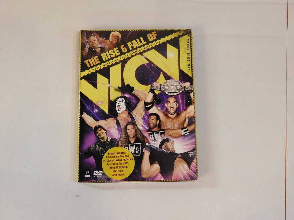 The Rise & Fall Of WCW WWE 3 Disc DVD Set - W/ Sting Hogan