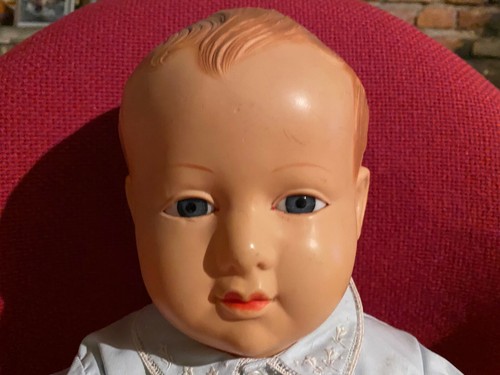 Poupon Ancien Rosebud Années 1960 - 28 Cm - Yeux Fatigués Mais Très Beau - Garçon