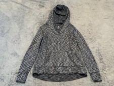 Tangerine Hoodie Heathered Gray Womens Medium Soft Long Sleeve Athletic Stretch