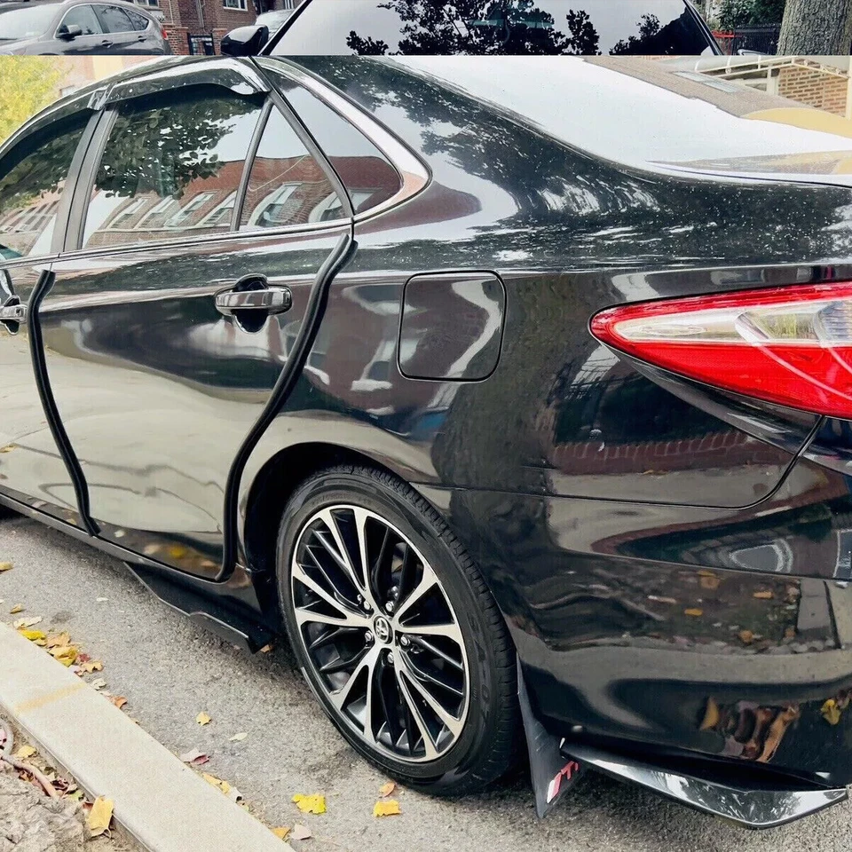 For Suzuki Swift RS Black Front Bumper Spoiler Body Kit+Side Skirt+Rear Lip - Image 2 of 4