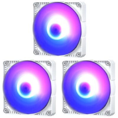 Phanteks SK120 White Drgb Pwm Fan - 120mm Triple Pack